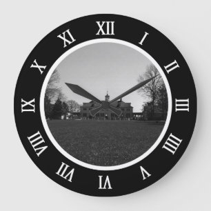 Vintage USA Mount Vernon George Washington house C Large Clock