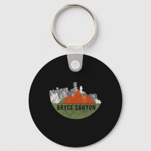 Vintage Usa Mountain Hiking - Bryce Canyon Nationa Key Ring