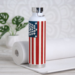 Vintage USA Patriotic  Water Bottle