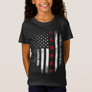 Vintage USA Red White Barber American Flag Cool Gi T-Shirt