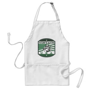 Vintage USA Retro Badge Standard Apron