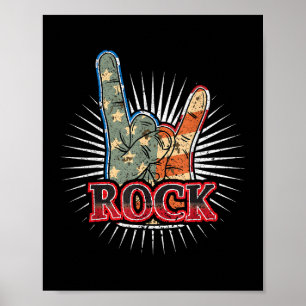 Vintage USA Rock - Band Concert Poster 70s 80s