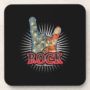 Vintage USA Rock - Band Concert Poster 70s 80s Coaster