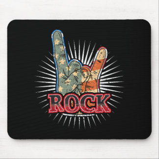 Vintage USA Rock - Band Concert Poster 70s 80s Mouse Pad