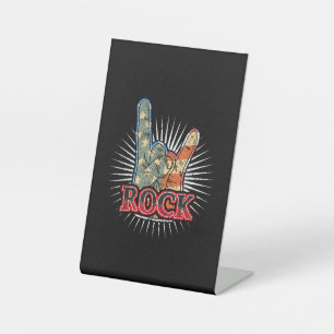 Vintage USA Rock - Band Concert Poster 70s 80s Pedestal Sign