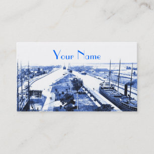 Vintage USA Ship Business Card