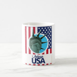 Vintage USA Statue of Liberty vintage travel poste Coffee Mug
