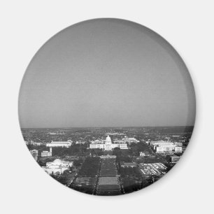 Vintage USA Washington Capitol overview Magnet
