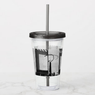 Vintage USA Washington History Technology Museum Acrylic Tumbler