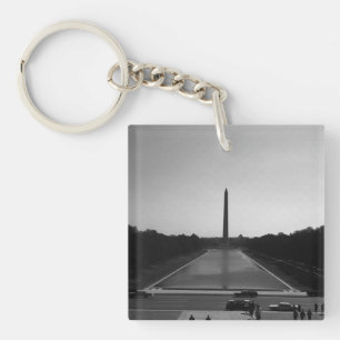 Vintage USA Washington Monument Key Ring
