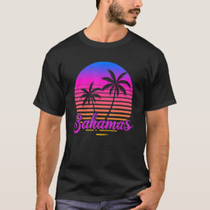 Vintage Vacation Caribbean Sea Travel Beach Bahama T-Shirt