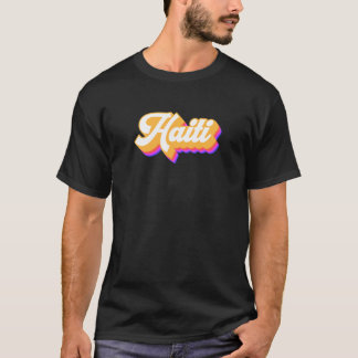 Vintage Vacation Caribbean Sea Travel Beach Haiti T-Shirt