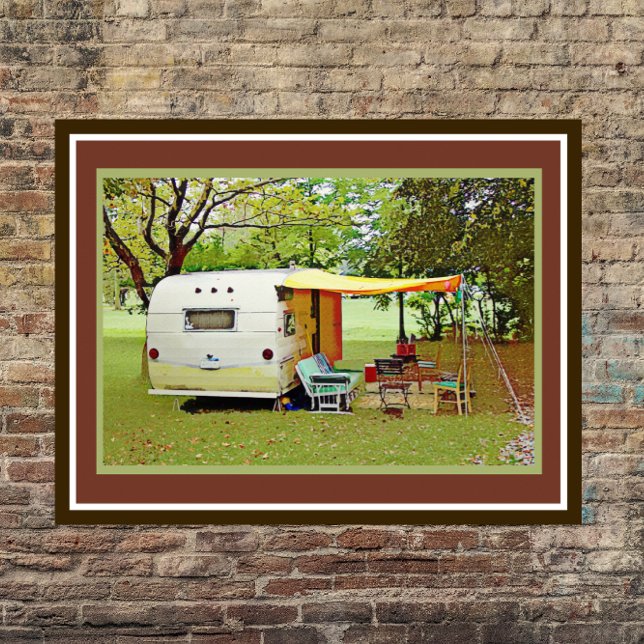 Vintage Vacation Travel Trailer Poster (Creator Uploaded)
