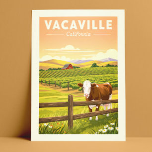 Vintage Vacaville California Postcard