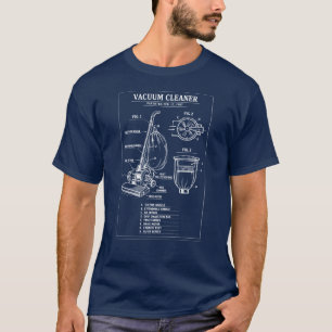 Vintage Vacuum Cleaner Patent Blueprint T-Shirt