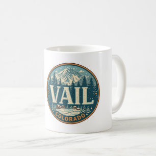vintage Vail colorado outdoor summer souvenirs Coffee Mug