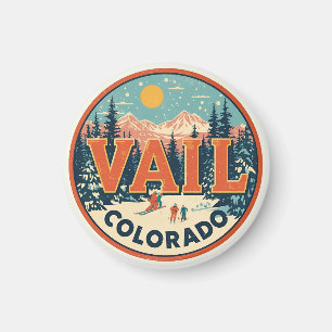vintage Vail colorado outdoor summer souvenirs  Magnet