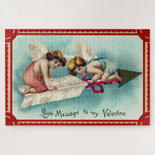 Vintage valentine art jigsaw puzzle