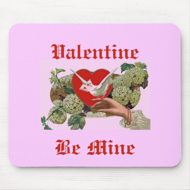 Vintage Valentine Be Mine Mouse Pad (Front)