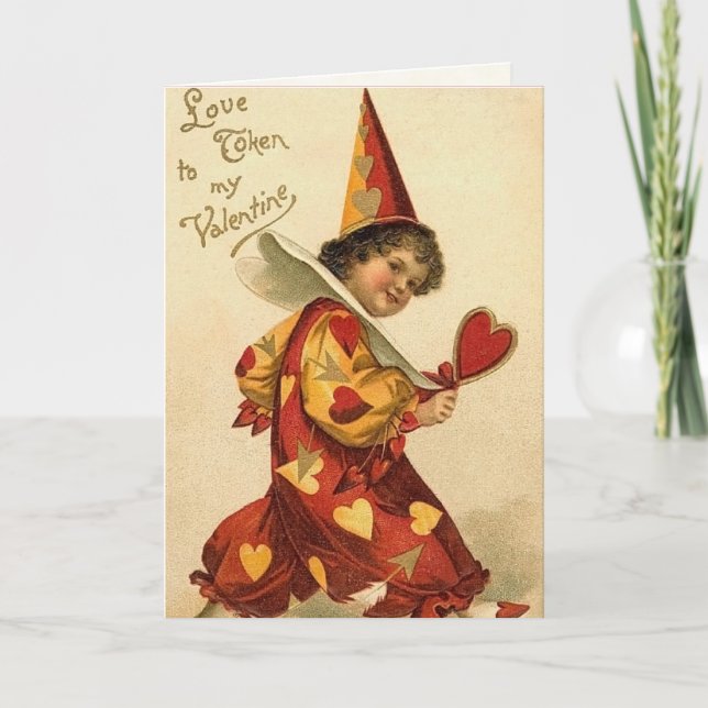 Vintage Valentine Card for Kids (Front)