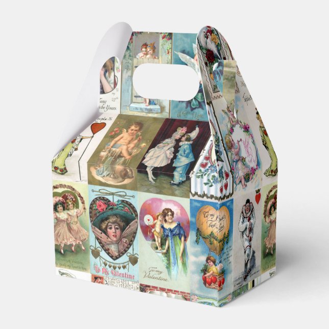 Vintage Valentine Favour Box (Back Side)