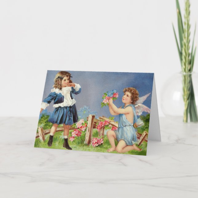 Vintage Valentine Greeting Card (Front)