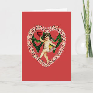 Vintage Valentine Heart Card
