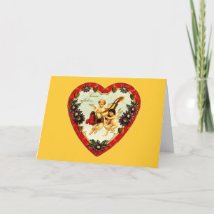 Vintage Valentine Heart Card