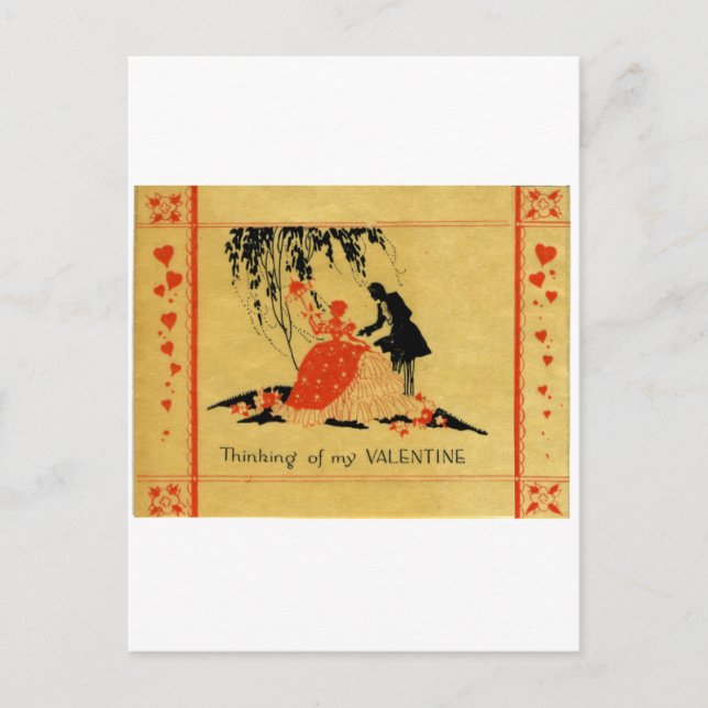 Vintage Valentine Holiday Postcard (Front)