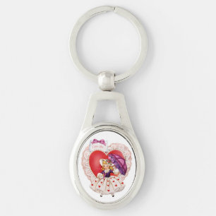 Vintage Valentine key chain