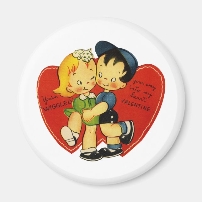 Vintage Valentine Magnet (Front)