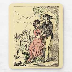 Vintage Valentine Mouse Pad