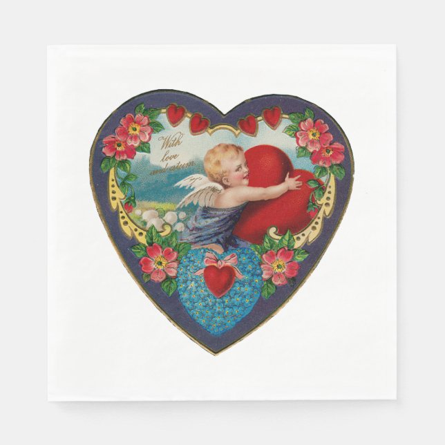 Vintage Valentine  Napkin (Front)