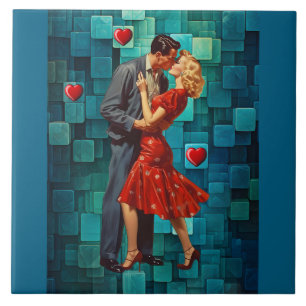 VINTAGE VALENTINE PASSION TILE