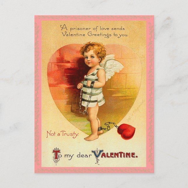Vintage Valentine Postcard (Front)