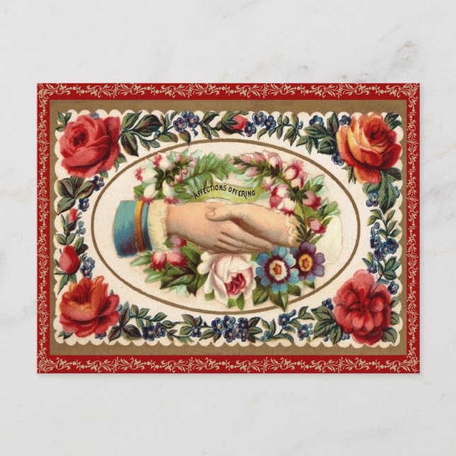 Vintage Valentine Postcard (Front)