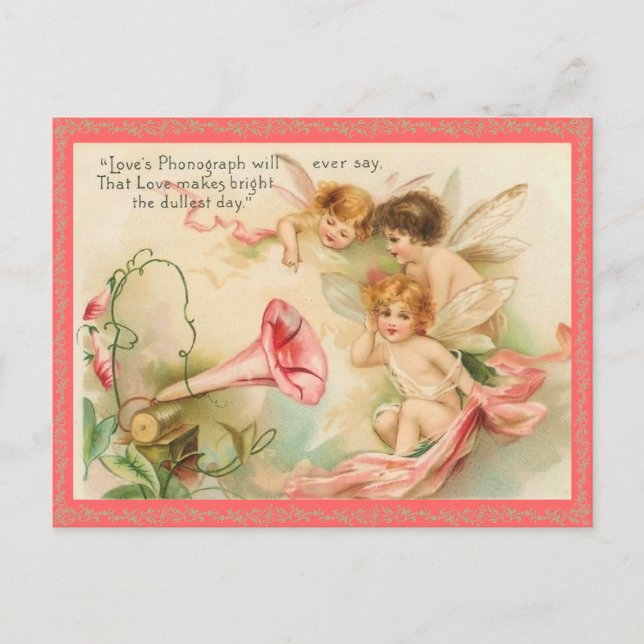 Vintage Valentine Postcard (Front)