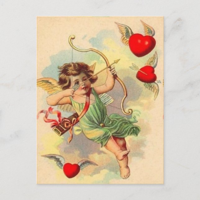 Vintage Valentine Postcard (Front)