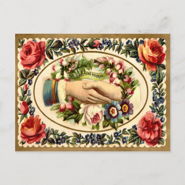 Vintage Valentine Postcard (Front)