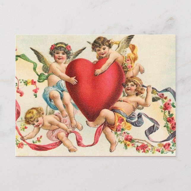 Vintage Valentine Postcard (Front)