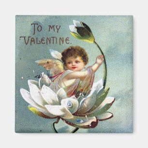 Vintage Valentine Postcard Magnet