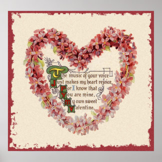Vintage Valentine Poster