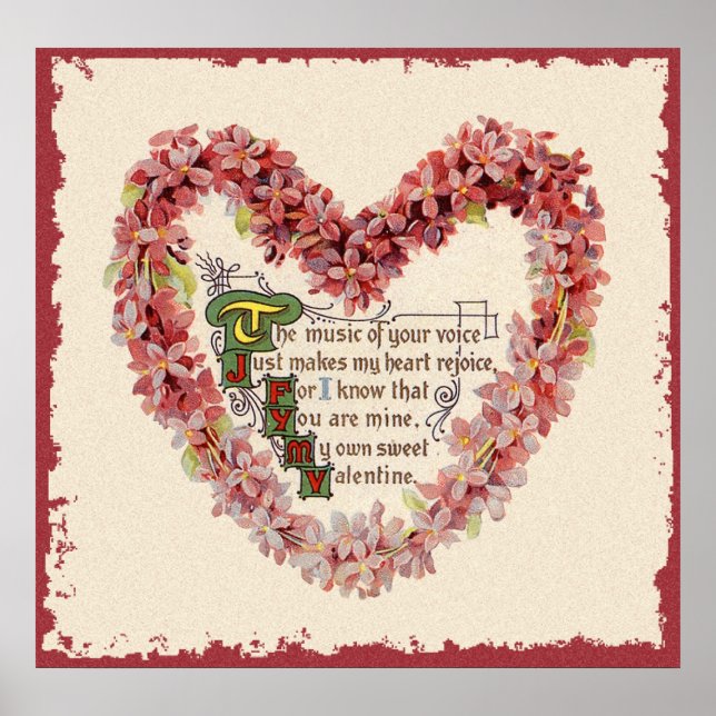 Vintage Valentine Poster (Front)