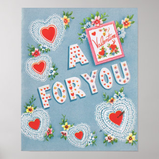 Vintage Valentine Poster