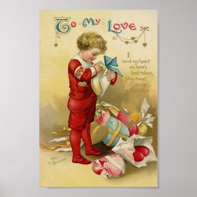 Vintage Valentine Poster (Front)