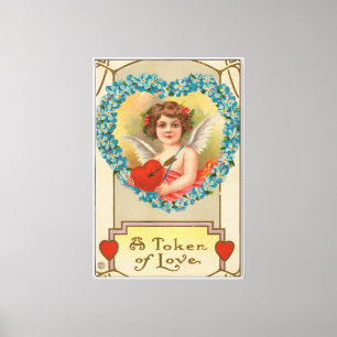 Vintage Valentine, Stecher Litho Company, ca. 1910 Canvas Print