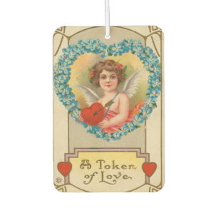 Vintage Valentine, Stecher Litho Company, ca. 1910 Car Air Freshener