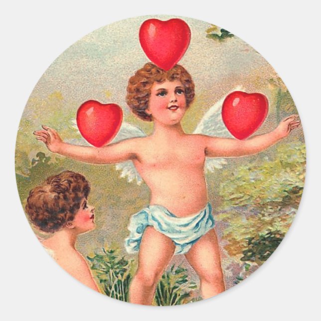 Vintage Valentine Stickers (Front)