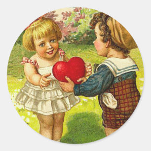 Vintage Valentine Stickers