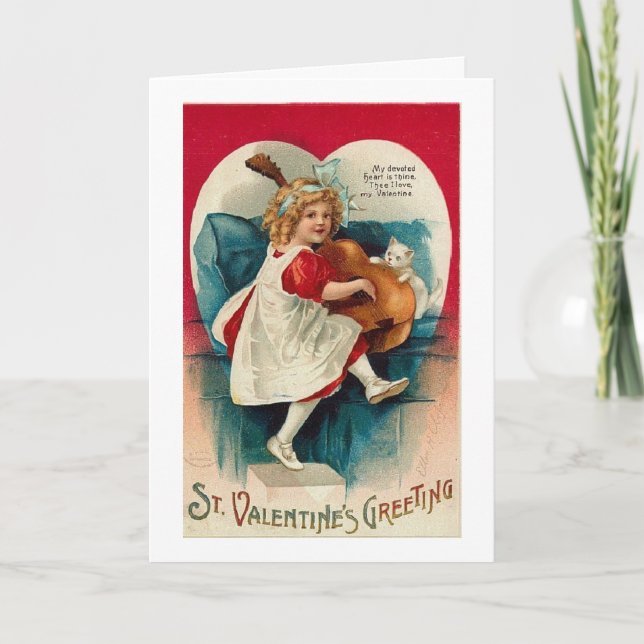 Vintage Valentine-The Music of Love, Holiday Card (Front)